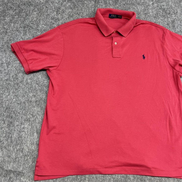 Polo Ralph Lauren Polo Shirt Mens 2XB Salmon Classic Fit Pony Golf Casual Preppy - Picture 2 of 13